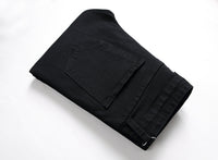 European And American Slim Straight Zipper Pleated Men