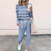 Women's 3D Printed Sweatshirt And Sweatpants Casual Set