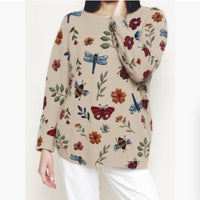 Women's Knitted Sweater Round Neck Sweater