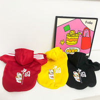 Autumn And Winter Dog Clothes Cartoon Cute