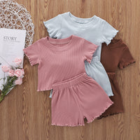 Baby Girl Home Short Sleeve Cool Suit