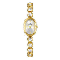 Womens Mid-century Light-luxury Jewelry Oval-arch Fashion Petite Watch