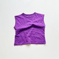 Children's Vest Slub Cotton Sleeveless Soft Glutinous Cotton