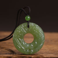Hetian Jade Double-Sided Pi Xiu Safety-Button Pendant