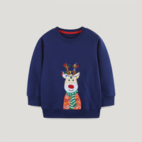 Christmas Boy's Hoody European And American Style Embroidery