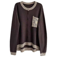 New Casual Outerwear Long-sleeve Cardigan Sweater