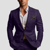 Spring New Striped Suit Jacket Men's Casual Slim Top