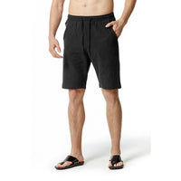 Men's Solid Color Cotton And Linen Casual Beach Pants