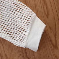 Three Piece White Hooded Sports Suspender Vest