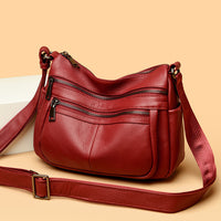 First Layer Cowhide Mother Genuine Leather Fashion Shoulder Messenger Bag