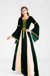 Medieval Retro Performance Costume Irish Costume Velvet Dress