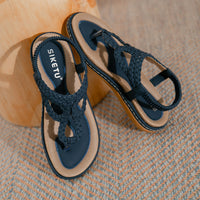 5 Summer New European And American Woven Casual Flat