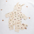 Baby Cotton Lace-up Jumpsuit