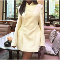 Women's Fashionable Solid Color Sleeve Jacket