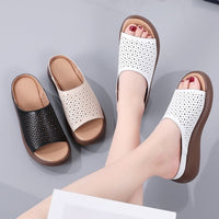 Peep Toe Open Toe Rocking Bottom Platform Heel Women's Shoes