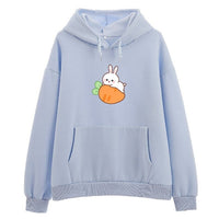 Relaxed Bun Bread Rabbit Soft Hoodie