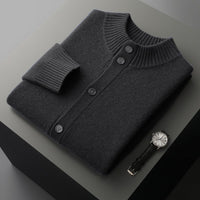 Men's Half Turtleneck Short Thickened Knitted Bottoming Sweater
