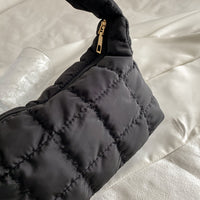 Lingge Embroidery Underarm Bag Niche Design Simple Dumpling Bag