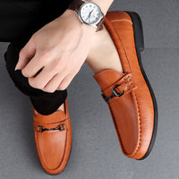 Fashion Personality Male Platform Casual Leather Shoes