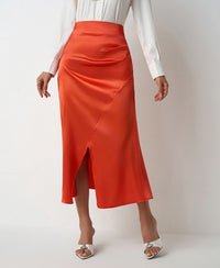 Pleated European And American Skirt Zipper Fishtail