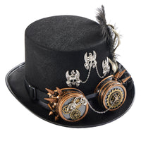 Steampunk Chain Skull Top Hat Prop