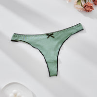 Comfortable Breathable Traceless Solid Color Bow Women's Underwear