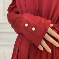 New Simple Fashion Women's Solid Color Muslim Cardigan