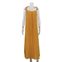 Double Layer Ruffled Fabric Loose Strap Dress
