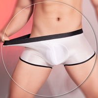 Men's Ultra-thin Elastic Silky Sports Boxer Briefs
