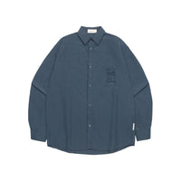 Retro Wrinkle Dry Pocket Design Shirt Loose Long Sleeve