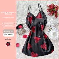 European And American Style Strap Women's Love Summer Nightdress