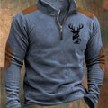 Men's Casual StandUp Collar Half Zip Pullover Sweater