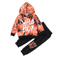 Korean Style Children's Hooded Sweater Trousers Suit