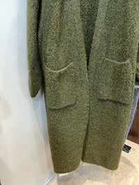 Idle Style Large V-neck Loose Long Knitted Cardigan