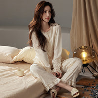 Sophisticated, Minimalist Shirt-style Pajamas For Women