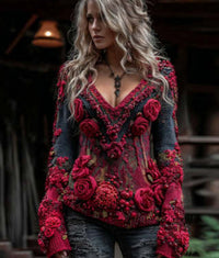 Hot-selling Womens Stylish Printed Sweatshirt