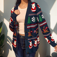 Women's Retro Mori Style V-neck Sweater