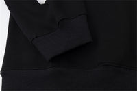 Note Printing Plus Velvet Hooded Sweater Cardigan
