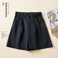 Solid Color Cotton Linen Elastic-waist Wide Leg Pants