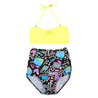 Women's Solid Color Sexy Split Swimsuit