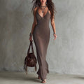 New Style Of Shimmering Gold Slip Dress