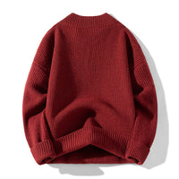 Women's Solid Color Versatile Half Turtleneck Button Sweater