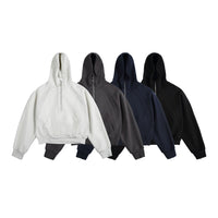 Hooded Pullover Half Zipper SweaterLoose Couple