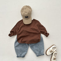 Japanese Style Simple Retro Baggy Pants