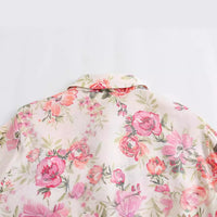 Women's Casual All-match Flower Print Shirt