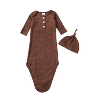 Children's Baby Huakeng Strip Fake  Chest Nightgown