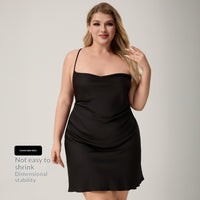 Plus-size Minimalist Sexy Short Nightgown For Womens Loungewear