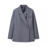 Women's Loose Solid Color Casual Suit Jacket