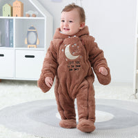 One Piece Baby Romper Winter Thickening Go Out