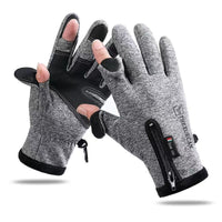 Cycling Leaking Two-finger Outdoor Sports Thickened Fishing Gloves